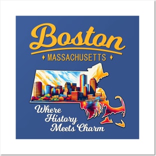 Boston, Massachusetts - Where History Meets Charm Posters and Art